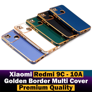 Xiaomi Redmi 9C Back Cover Back Cover Soft Multi Golden Border Camera Protection Cover For Xiaomi Redmi 9C