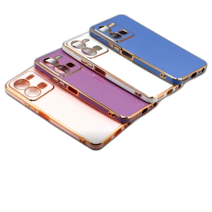 Vivo Y35 Back Cover Soft Multi Golden Border Camera Protection Cover For Vivo Y35