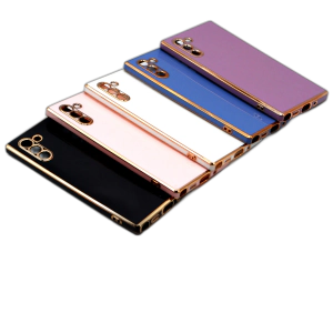 Samsung Galaxy Note 10 Back Cover Soft Multi Golden Border Camera Protection Cover For Samsung Galaxy Note 10