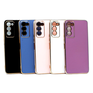 Tecno Camon 18P Back Cover Soft Multi Golden Border Camera Protection Cover For Tecno Camon 18P