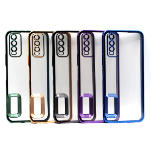 Vivo Y20A Back Cover Soft Multi Chrome Border Camera Protection Cover For Vivo Y20A