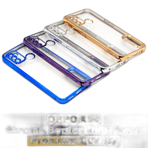 Oppo A53 Back Cover Soft Multi Chrome Border Camera Protection Cover For Oppo A53