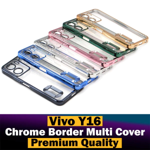 Vivo Y16 Back Cover Soft Multi Chrome Border Camera Protection Cover For Vivo Y16