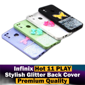 Infinix Hot 11 Play Back Cover Stylish Glitter Beauty Infinix Hot 11 Play Case For Girls