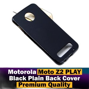Motorola Moto Z2 Play Back Cover Soft Plain Black Case For Motorola Moto Z2 Play