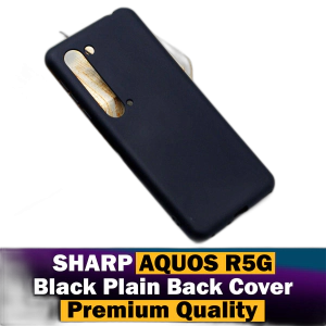Sharp Aquos R5G Back Cover Soft Plain Black Case For Sharp Aquos R5G