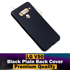 LG V50 Back Cover Soft Plain Black Case For LG V50