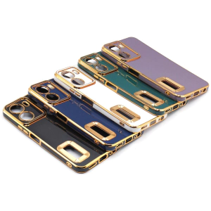 Vivo Y16 Back Cover Soft Multi Camera Protection Cover For Vivo Y16 - Golden Border