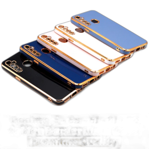 Realme 5 Back Cover Soft Multi Golden Border Camera Protection Cover For Realme 5