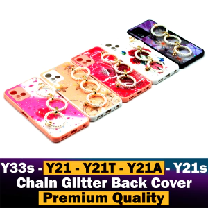 Vivo Y21 Back Cover Chain Glitter Beauty Vivo Y21 Case For Girls