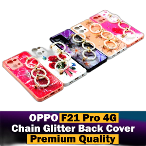 Oppo F21 Pro 4G Back Cover Chain Glitter Beauty Oppo F21 Pro 4G Case For Girls