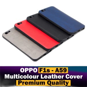 Oppo A59 Back Cover Multicolour Leather Case For Oppo A59
