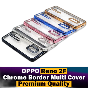 Oppo Reno 2F Back Cover Soft Multi Chrome Border Camera Protection Cover For Oppo Reno 2F