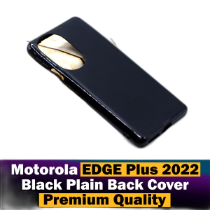 Motorola Edge Plus 2022 Back Cover Soft Plain Black Case For Motorola Edge Plus 2022