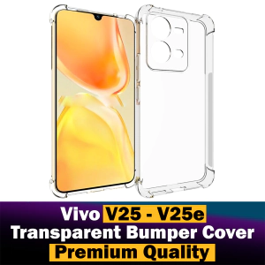 Vivo V25 Back Cover Transparent Extra Bumper Anti Shock Soft Crystal Clear Case For V25