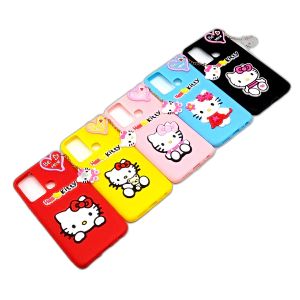 Infinix Hot 12i Back Cover Hello Kitty Braslate Chain Soft Hot 12i Case For Girls
