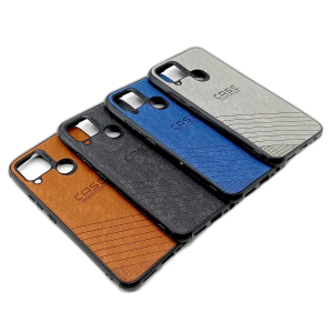 Realme C12 Back Cover Multicolour Soft Leather Case For Realme C12