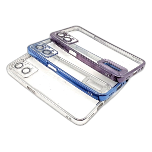 Oppo A76 Back Cover Soft Multi Chrome Border Camera Protection Cover For Oppo A76