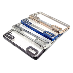 Oppo F15 Back Cover Soft Multi Chrome Border Camera Protection Cover For Oppo F15