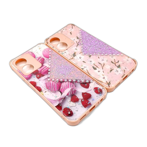 Vivo Y02s Back Cover Multicolour Ladies Stone Glitter Case Cover For Vivo Y02s