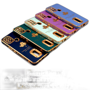 Tecno Pova Back Cover Soft Multi Golden Border Camera Protection Cover For Tecno Pova