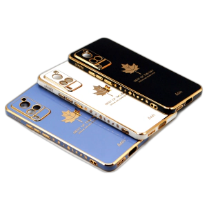 Vivo X60 Back Cover Soft Multi Golden Border Camera Protection Cover For Vivo X60