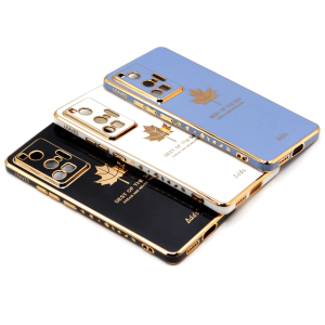 Vivo X70 Pro Back Cover Soft Multi Golden Border Camera Protection Cover For Vivo X70 Pro