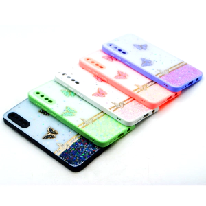 Samsung Galaxy A30s Back Cover Stylish Glitter Flower Fancy Case For Samsung A30s