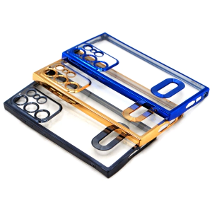 Samsung Galaxy S23 Ultra Back Cover Soft Multi Chrome Border Camera Protection Cover For Samsung S23 Ultra