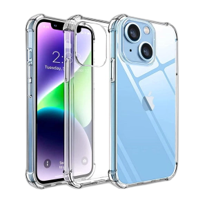 Apple iPhone 14 Back Cover Transparent Extra Bumper Soft Crystal Clear Case For iPhone 14 - Anti Shock.