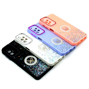 Samsung Galaxy A13 Back Cover Mulitcolour Ladies Cover For Samsung A13 - Glitter