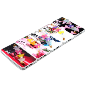 Samsung Galaxy A53 5G Back Cover Stylish Fancy Case For Samsung A53 5G - Glitter Flower