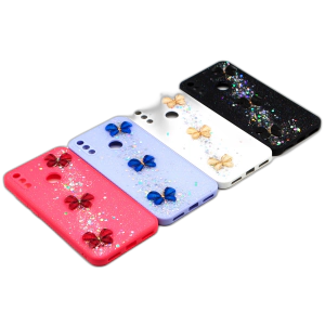 Huawei Y7 2019 Back Cover Stylish Fancy Case For Y7 2019 - Glitter Flower