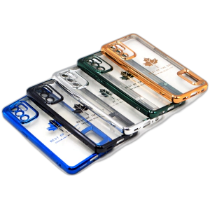 Oppo Reno 6 4G Back Cover Soft Multi Chrome Border Camera Protection Cover For Reno 6 4G