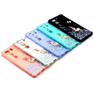 Vivo V29 5G Back Cover Stylish Glitter Flower Fancy Case For V29 5G