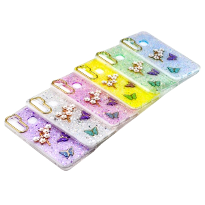 Oppo A78 Back Cover Butterfly Glitter Fancy Case For A78
