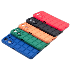 Xiaomi Redmi 13C Back Cover Multicolour Soft Puff Case For Redmi 13C