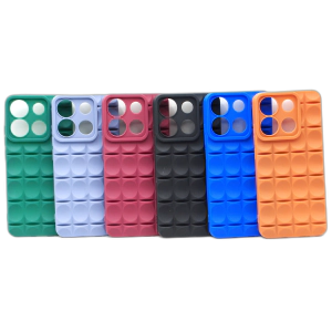 Tecno Pop 8 Back Cover Multicolour Soft Puff Case Pop 8