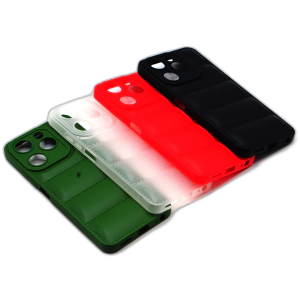 iTel A70 Back Cover Multicolour Soft Puff Case A70