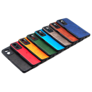 Oppo A76 Back Cover Multicolour Soft Leather Case For A76