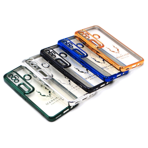 Tecno Spark 7 Pro Back Cover Soft Multi Chrome Border Camera Protection Cover Spark 7 Pro