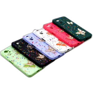 Oppo A76 Back Cover Fancy Glitter Butterfly Style Cover Case For Oppo A76