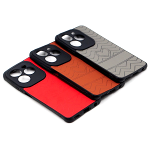 Infinix Hot 40 Pro Back Cover Multicolour Soft Leather Case For Hot 40 Pro