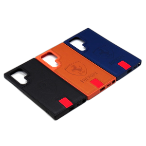 Samsung S22 Ultra Back Cover Multicolour Soft Ferrari Style Leather Case For S22 Ultra