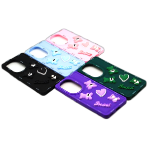 Oppo Reno 11 Back Cover Fancy Heart Glitter Sweet Style Cover Case For Oppo Reno 11