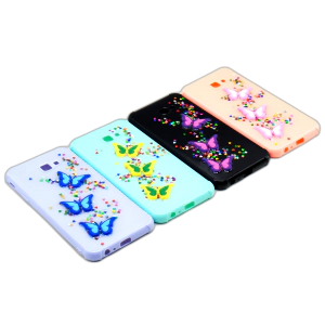 Samsung J4+ Back Cover Fancy Glitter Butterfly Style Cover Case For Samsung J4+
