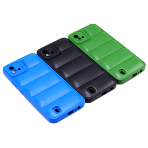 Realme C11 2021 Back Cover Multicolour Soft Puff Case For Realme C11 2021