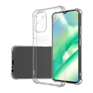 Vivo Y03 4G Back Cover Transparent Extra Bumper Anti Shock Soft Crystal Clear Case For Y03 4G