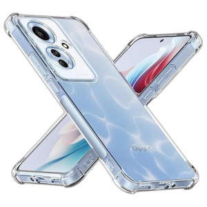 Oppo Reno 11F Back Cover Transparent Extra Bumper Anti Shock Soft Crystal Clear Case For Reno 11F