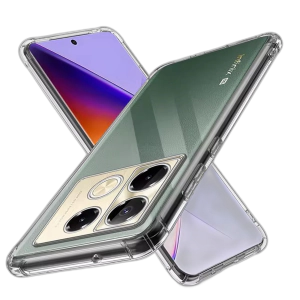 Infinix Note 40 Pro 4G - 5G Back Cover Transparent Extra Bumper Anti Shock Soft Crystal Clear Case For Note 40 Pro 4G - 5G
